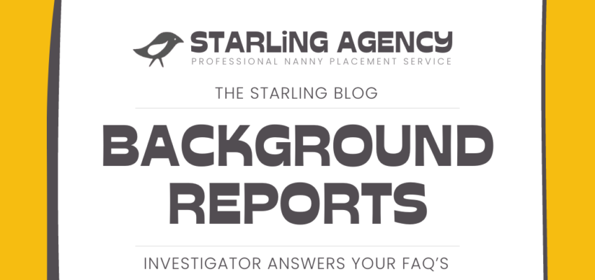 Nanny Background Report FAQ